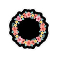Hawaiian Flower Lei Wreath Sticker