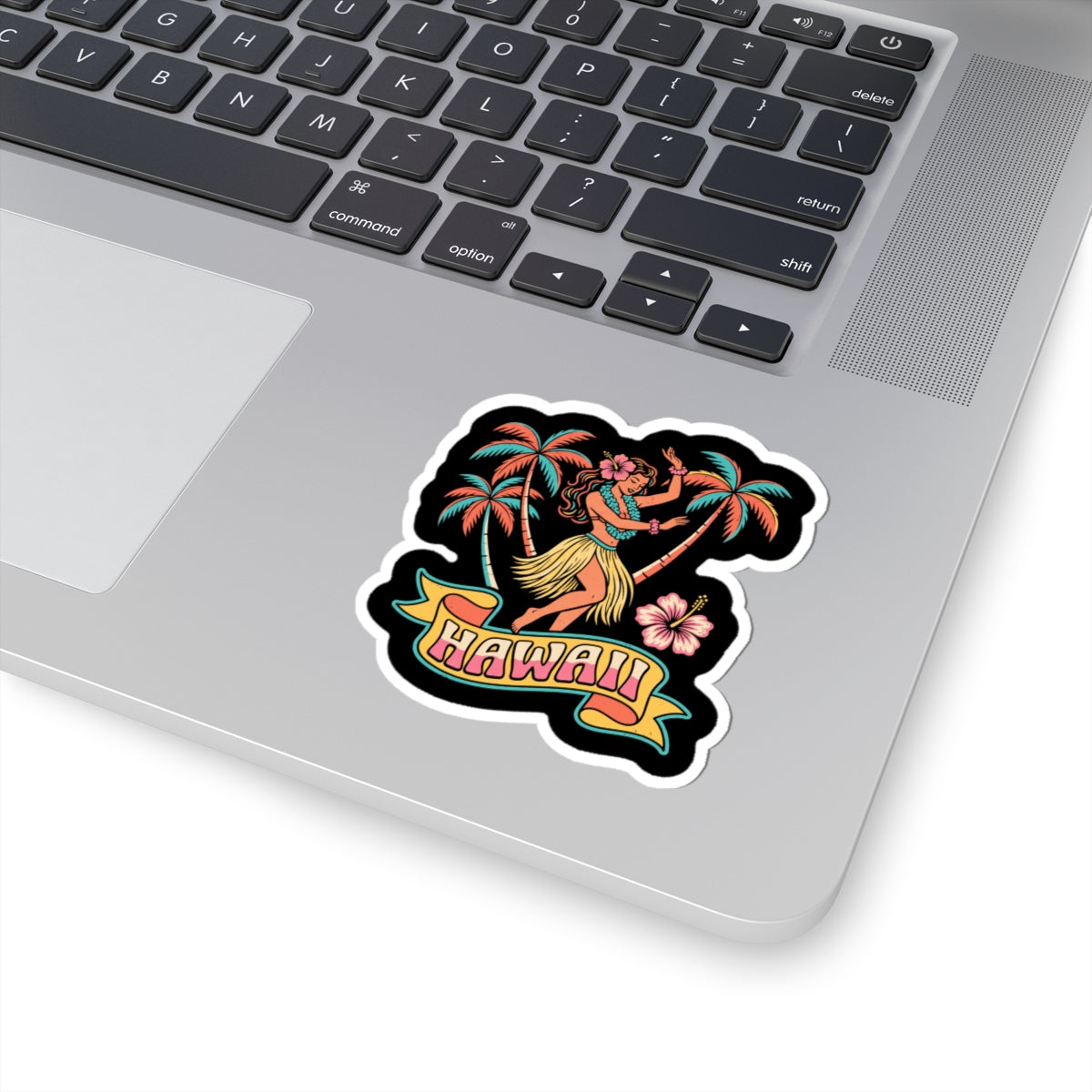 Retro Hula Dancer Sticker