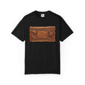 Carved Wood Hawaii Wave Turtle Tiki Panel T-Shirt