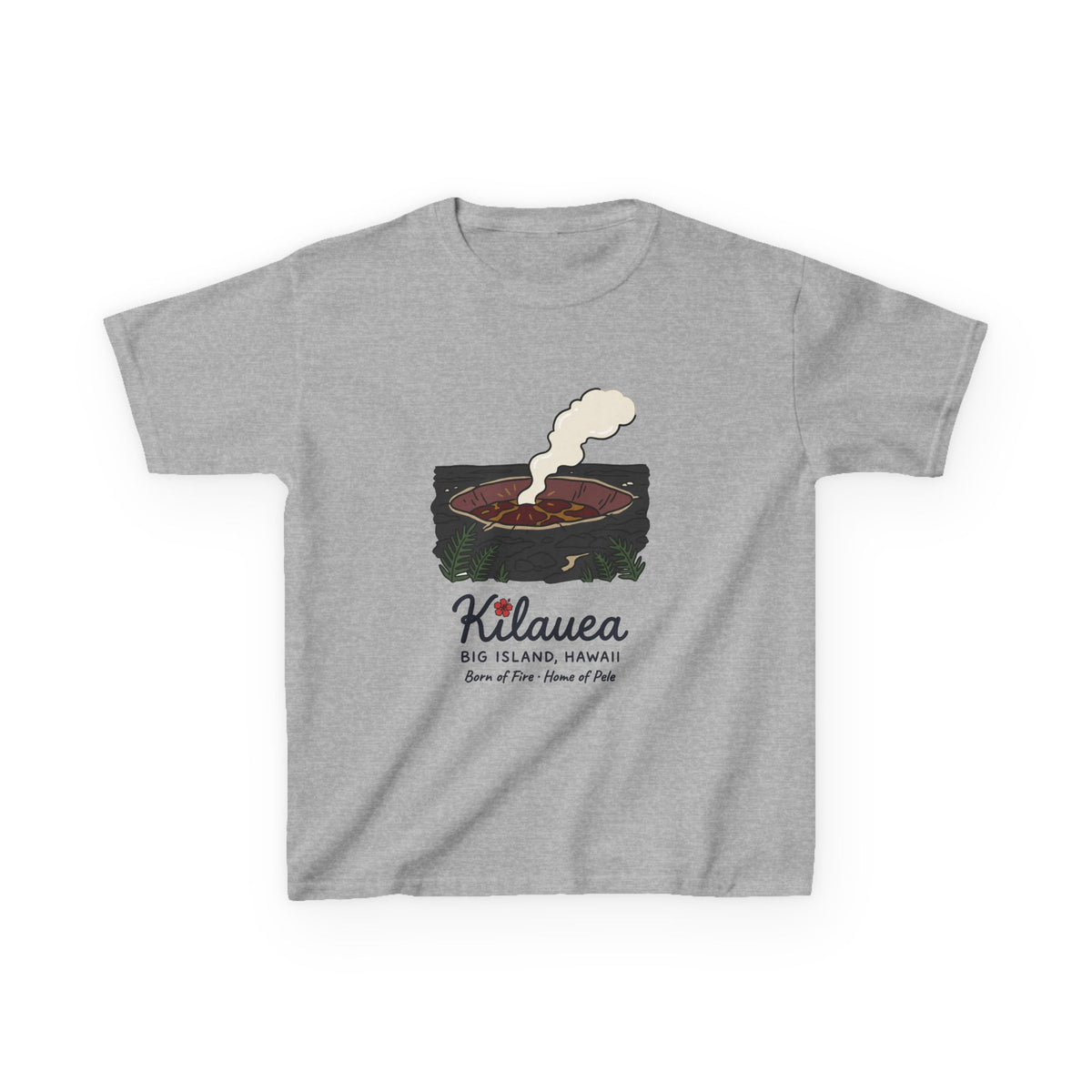 Kilauea Volcano Big Island Hawaii Vintage Travel Graphic Kids T-Shirt