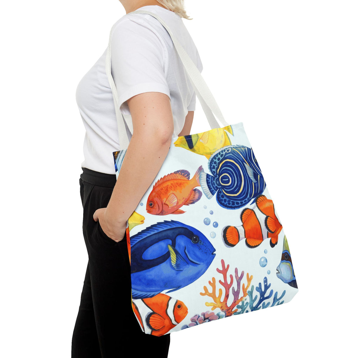 Tropical Reef Fish Hawaiian All-Over Tote Bag