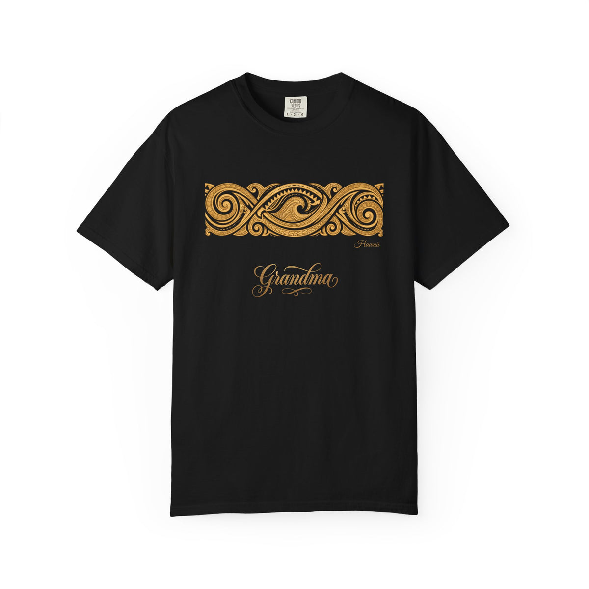 Hawaiian Tapa Wave Matching Family Grandma T-Shirt