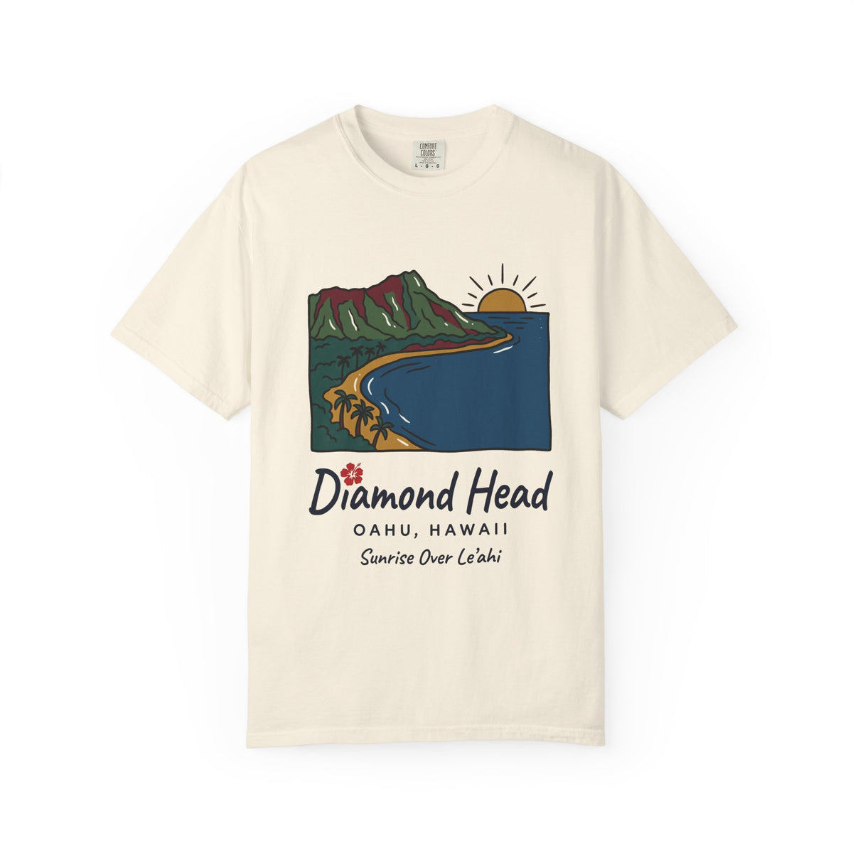 Diamond Head Oahu Hawaii Vintage Travel Graphic T-Shirt