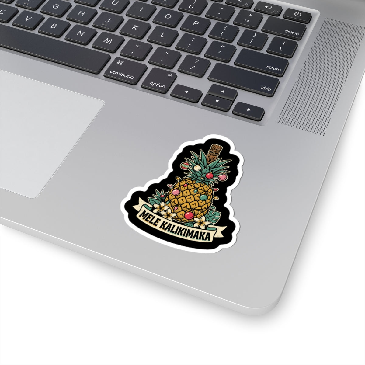 Pineapple Tree Hawaiian Christmas Sticker