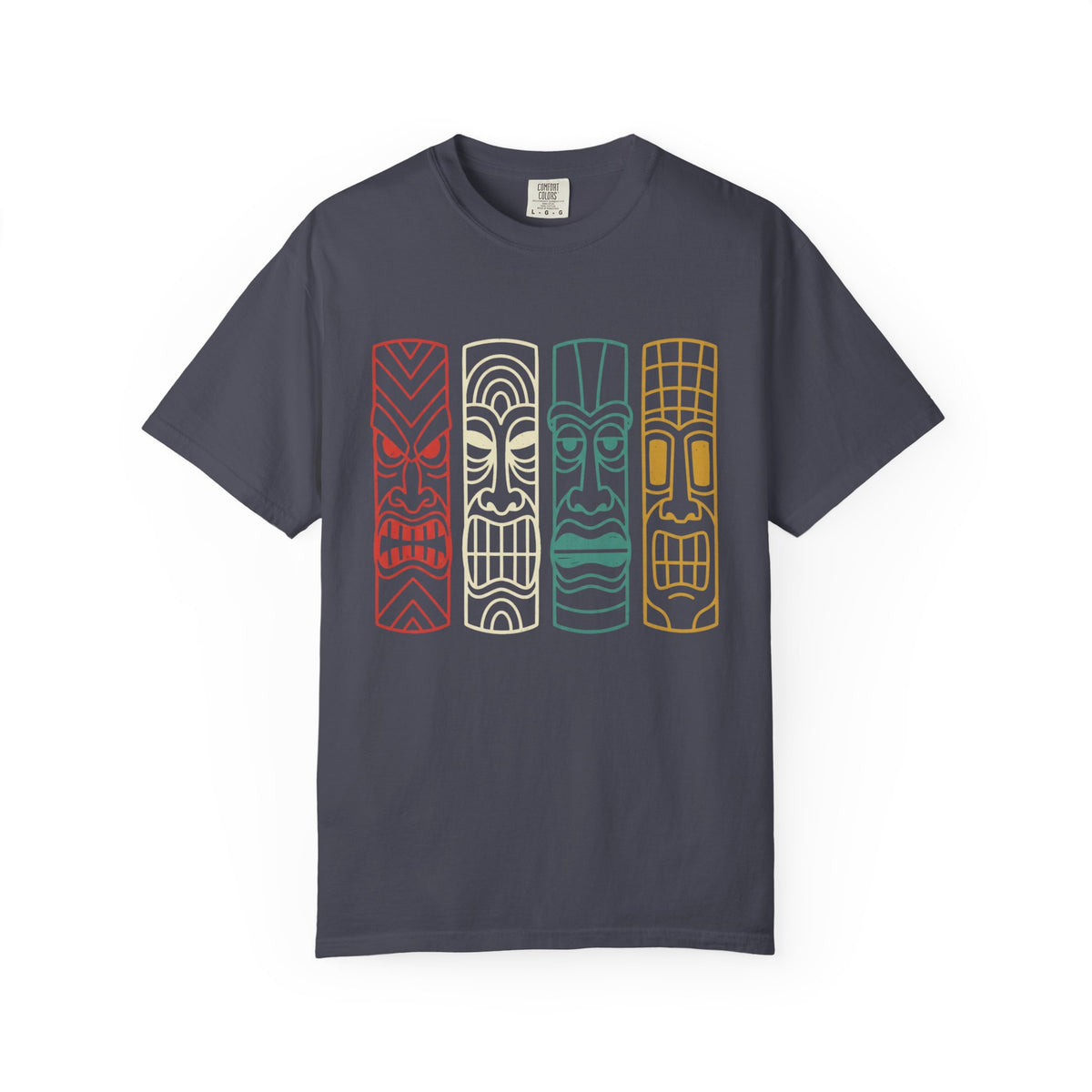 Vintage Tiki Mask Graphic T-Shirt