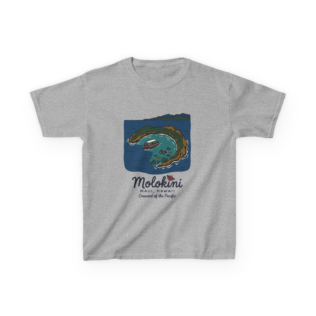 Molokini Maui Hawaii Vintage Travel Graphic Kids T-Shirt