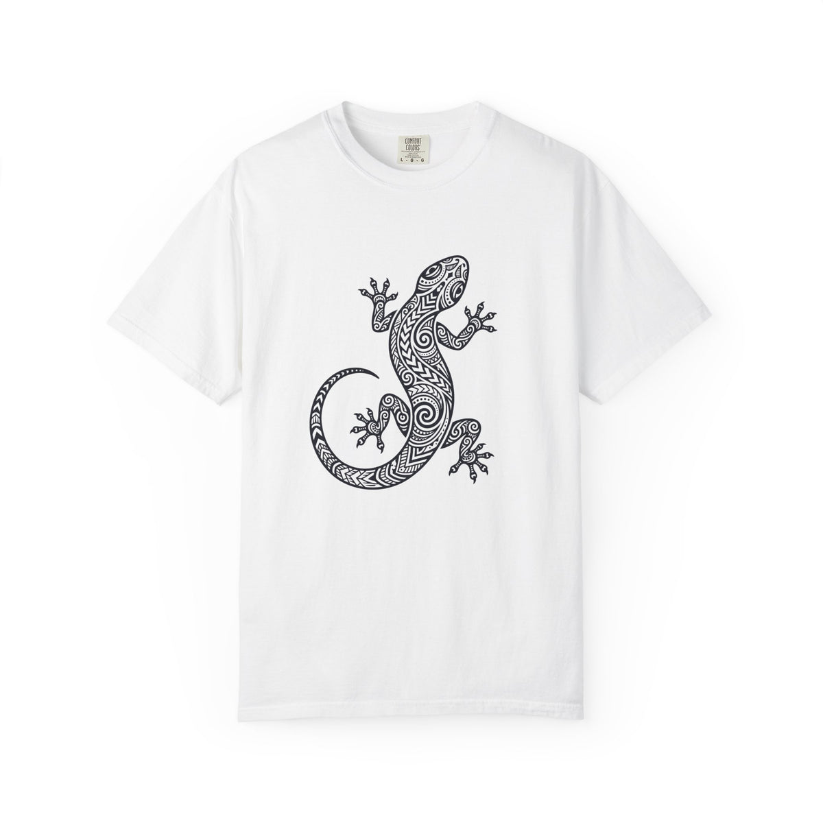 Tribal Gecko Polynesian Hawaiian Graphic T-Shirt