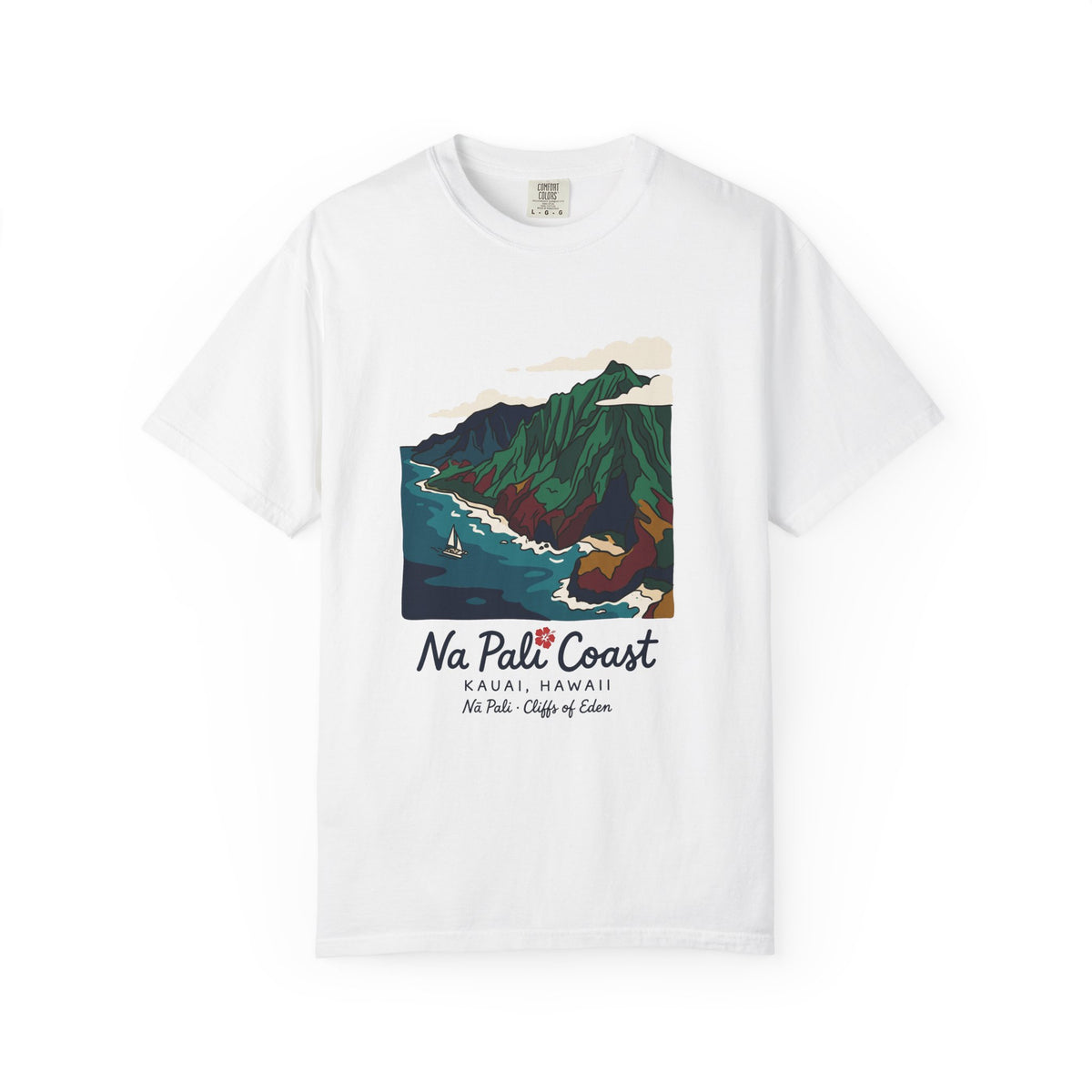 Na Pali Coast Kauai Hawaii Vintage Travel Graphic T-Shirt
