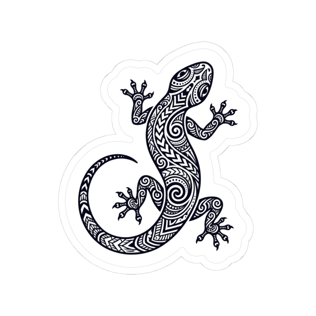 Tribal Gecko Hawaii Sticker