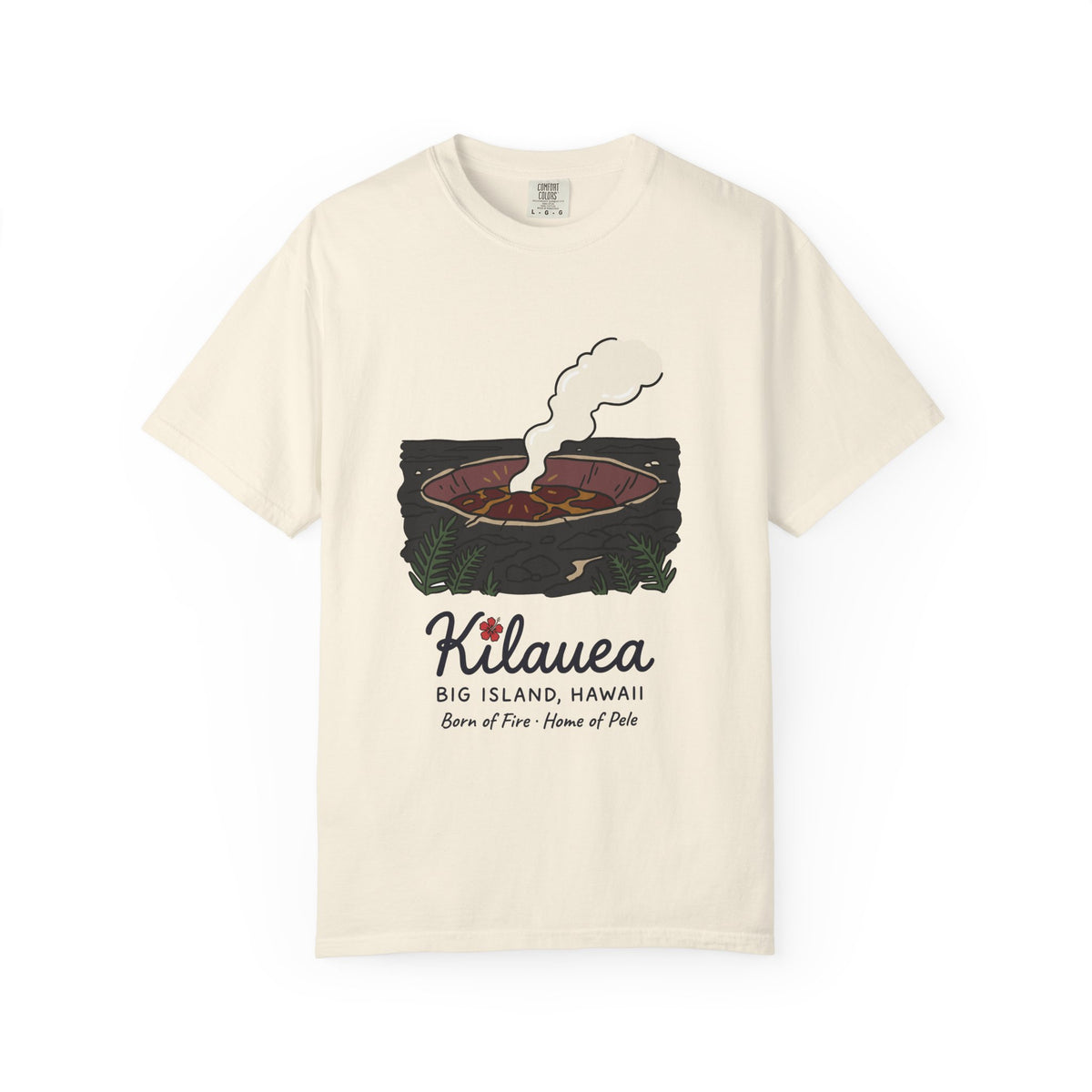 Kilauea Volcano Big Island Hawaii Vintage Travel Graphic T-Shirt