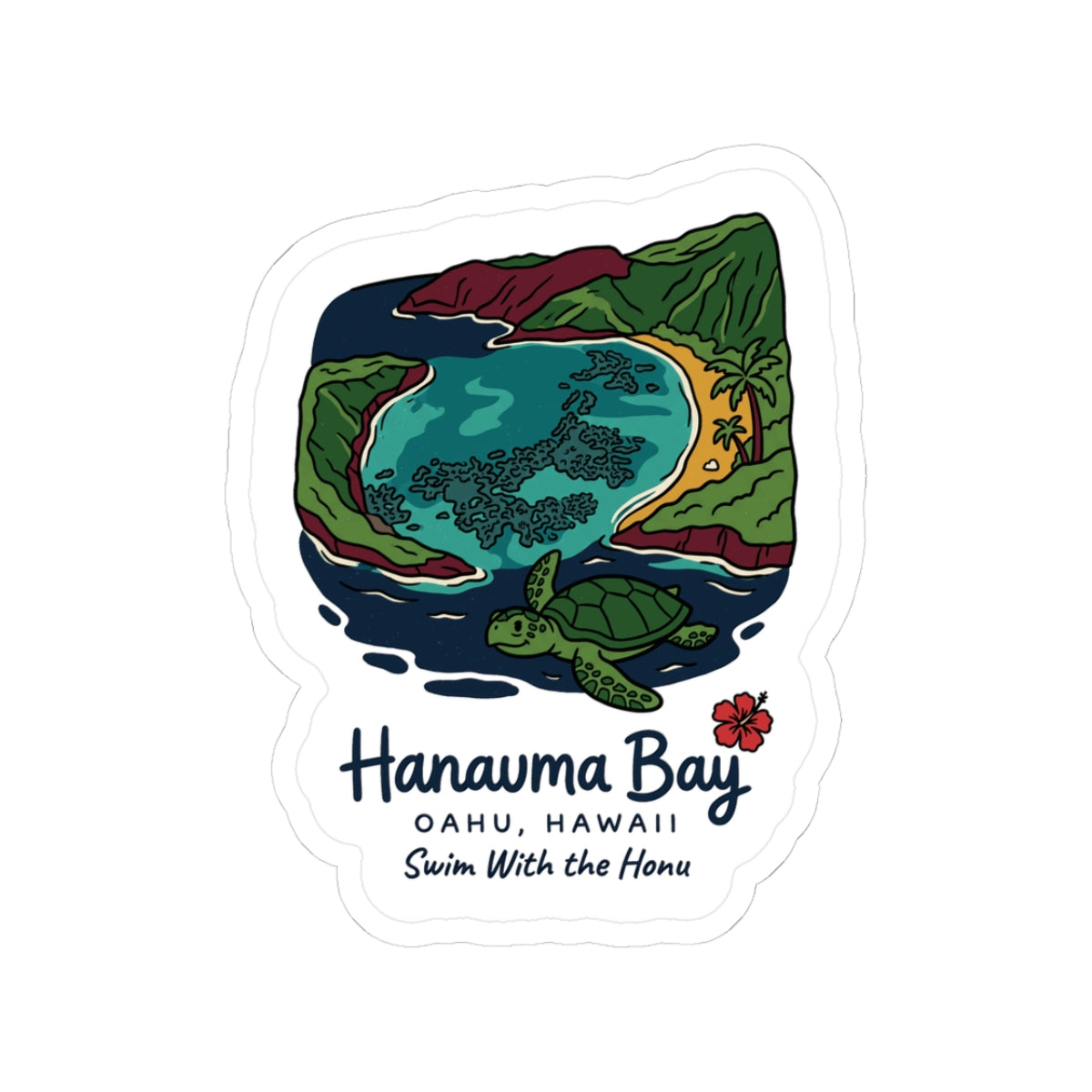 Hanauma Bay Hawaii Sticker