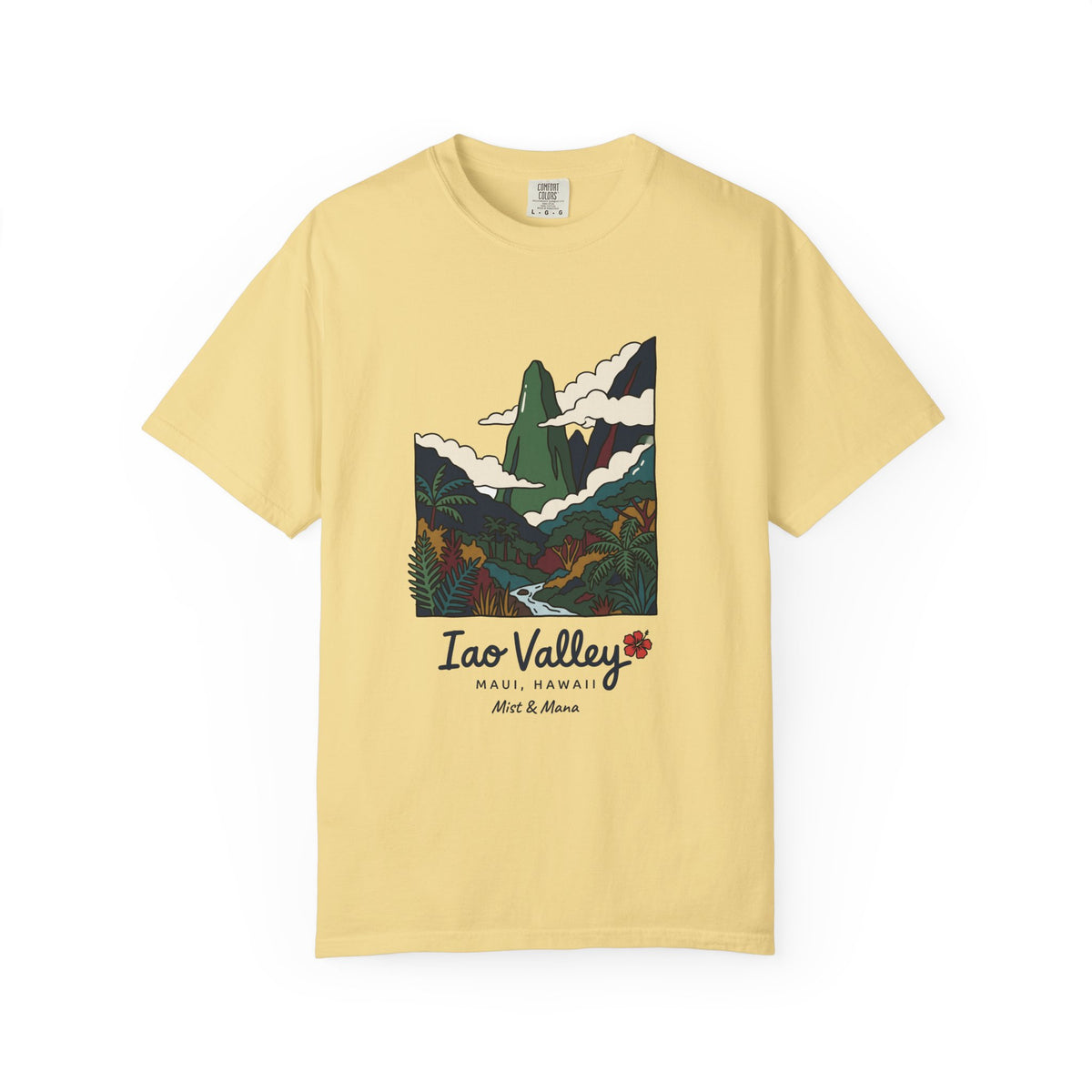 Iao Valley Maui Hawaii Vintage Travel Graphic T-Shirt
