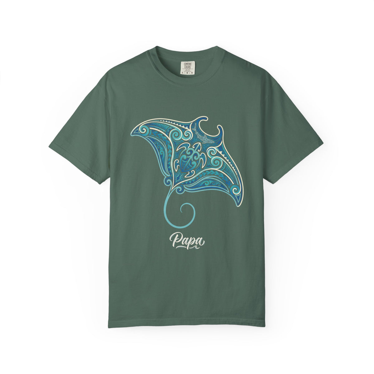 Polynesian Manta Hawaiian Matching Family Papa T-Shirt