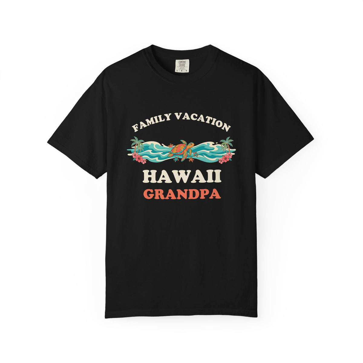 Hawaii Family Vacation Grandpa Matching Sea Turtle T-Shirt
