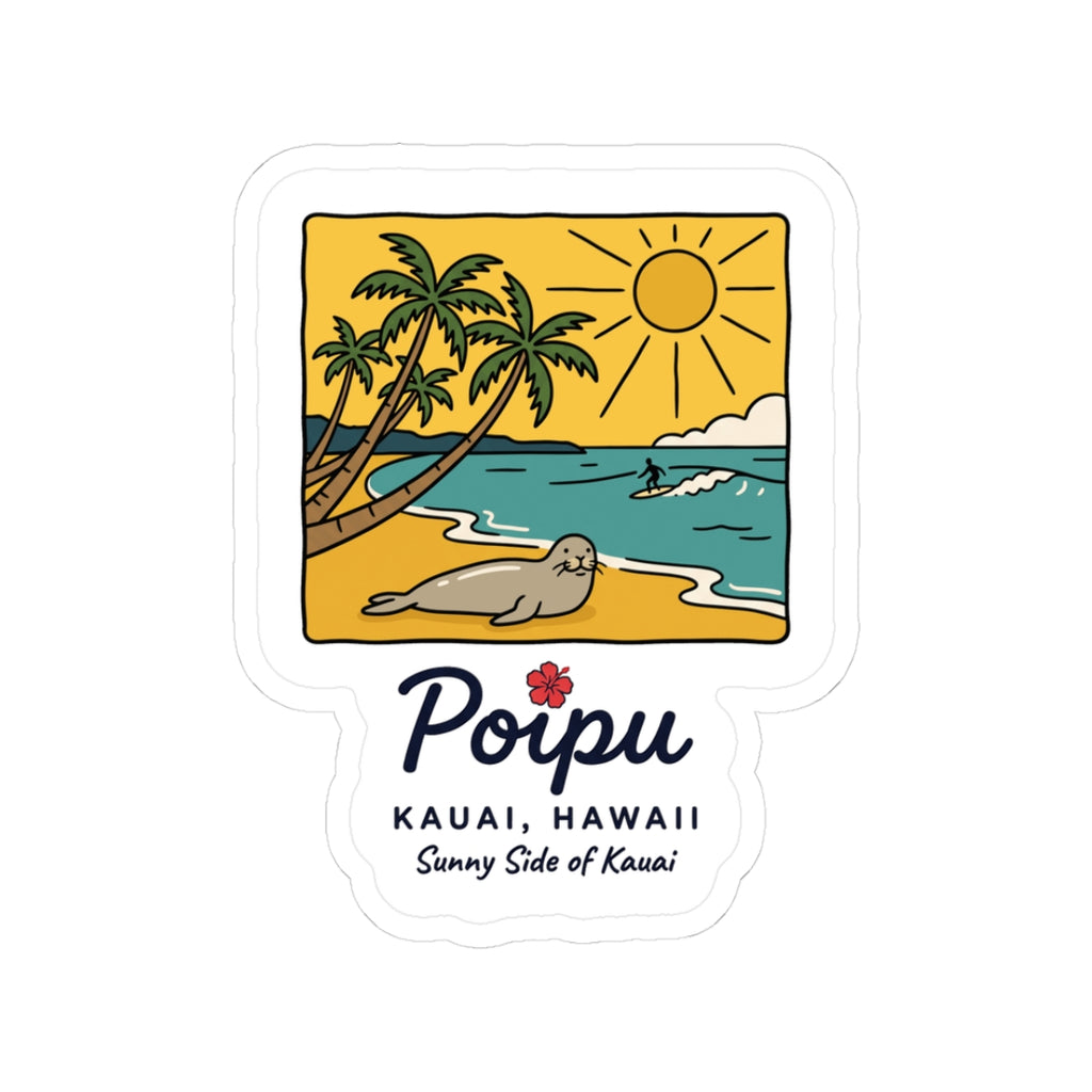 Poipu Hawaii Sticker