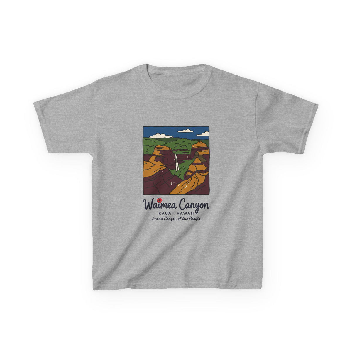 Waimea Canyon Kauai Hawaii Vintage Travel Graphic Kids T-Shirt