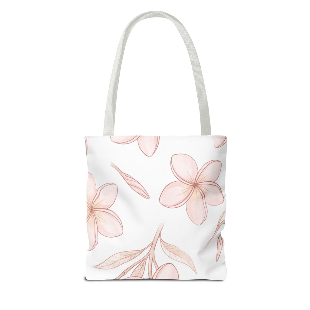 Falling Plumeria Hawaiian All-Over Tote Bag