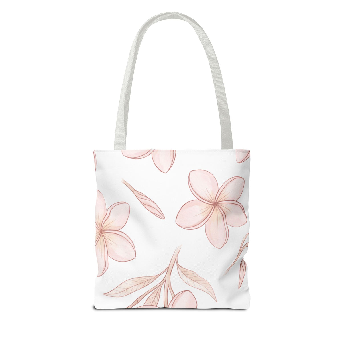 Falling Plumeria Hawaiian All-Over Tote Bag