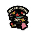 Island Map Hawaiian Christmas Sticker
