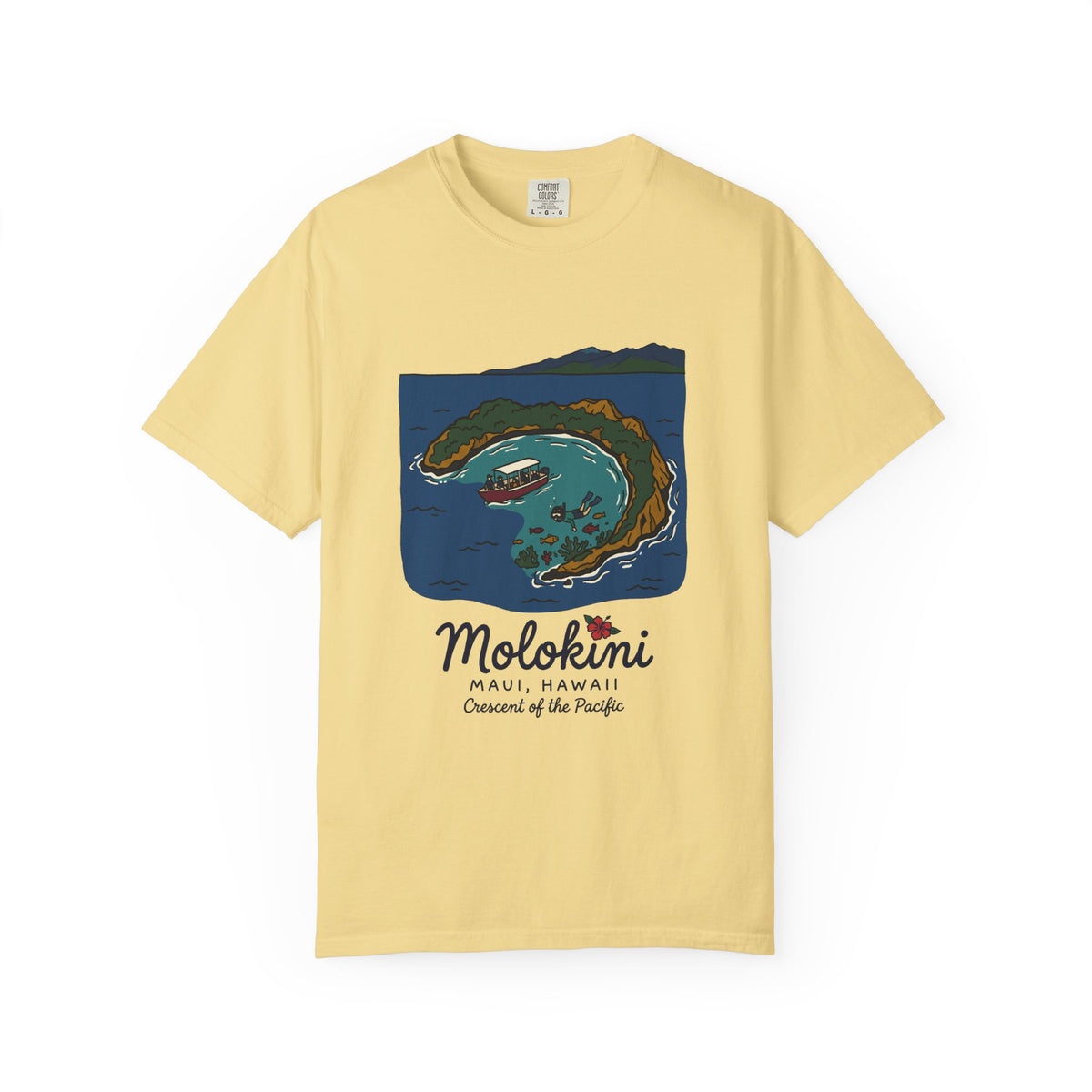 Molokini Maui Hawaii Vintage Travel Graphic T-Shirt