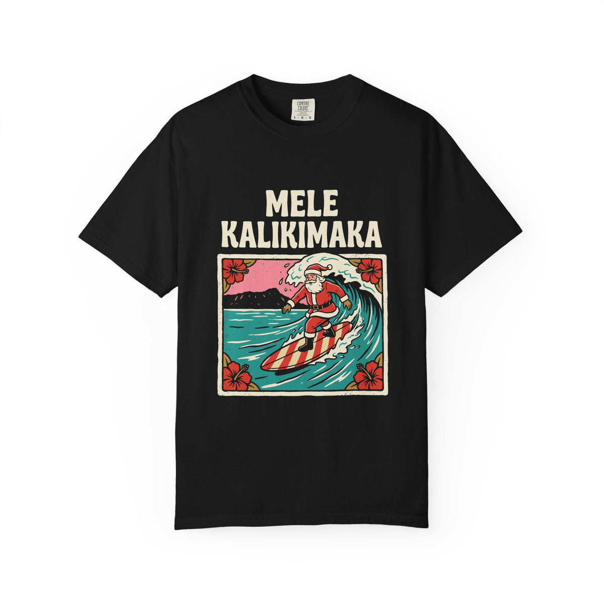Mele Surf Hawaiian Christmas T-Shirt