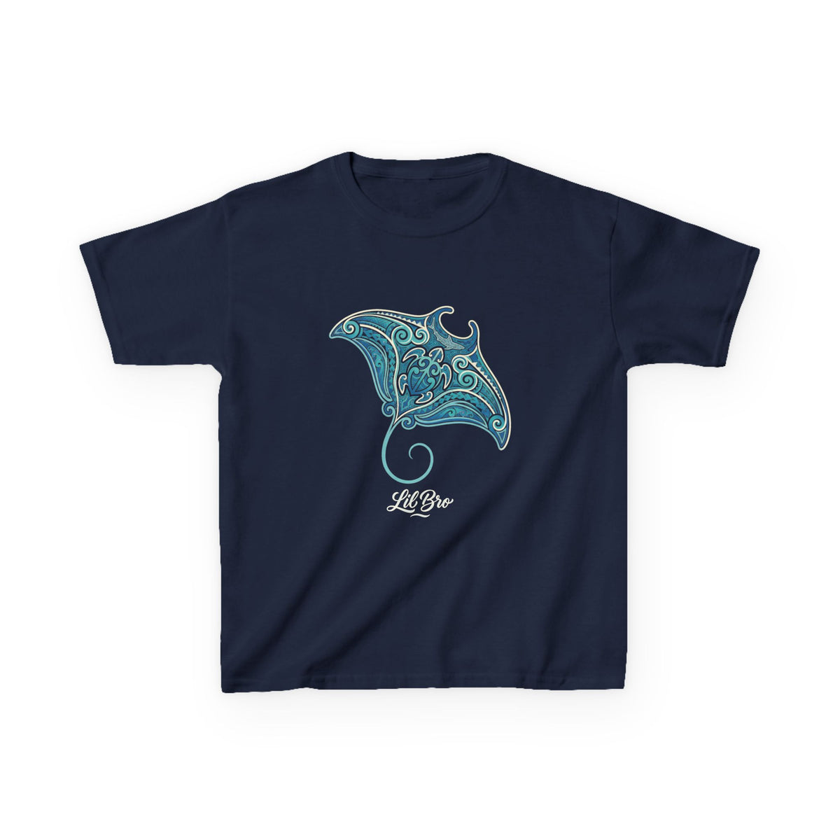 Polynesian Manta Hawaiian Matching Family Lil Bro Kids T-Shirt