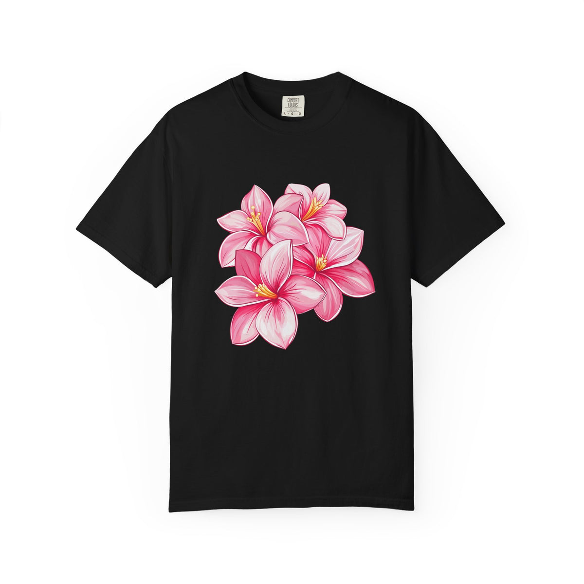 Pink Plumeria Floral T-Shirt
