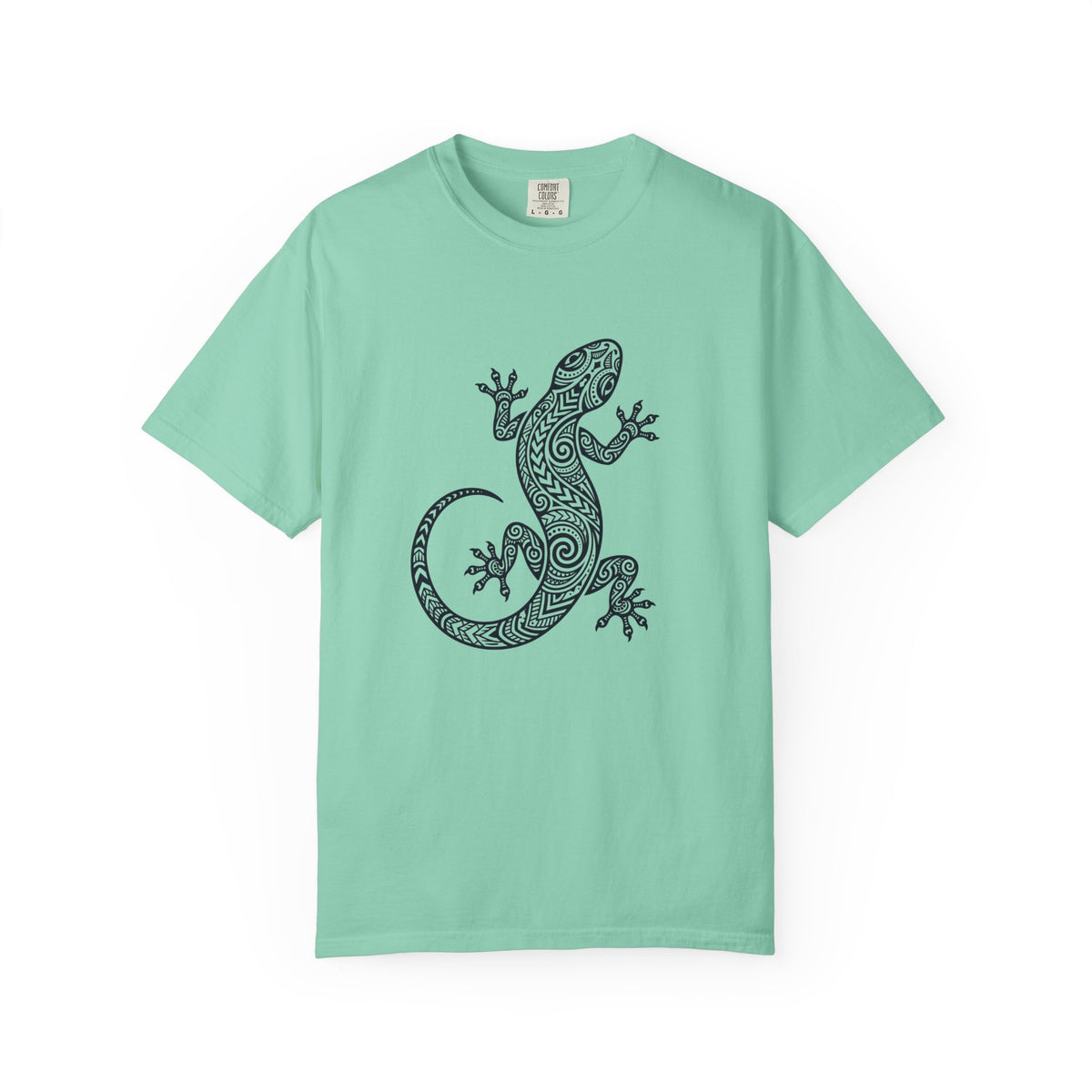 Tribal Gecko Polynesian Hawaiian Graphic T-Shirt