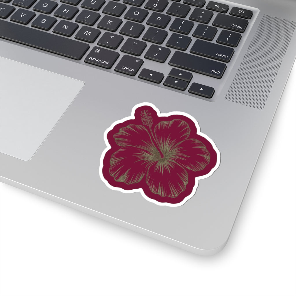 Vintage Hibiscus Sticker
