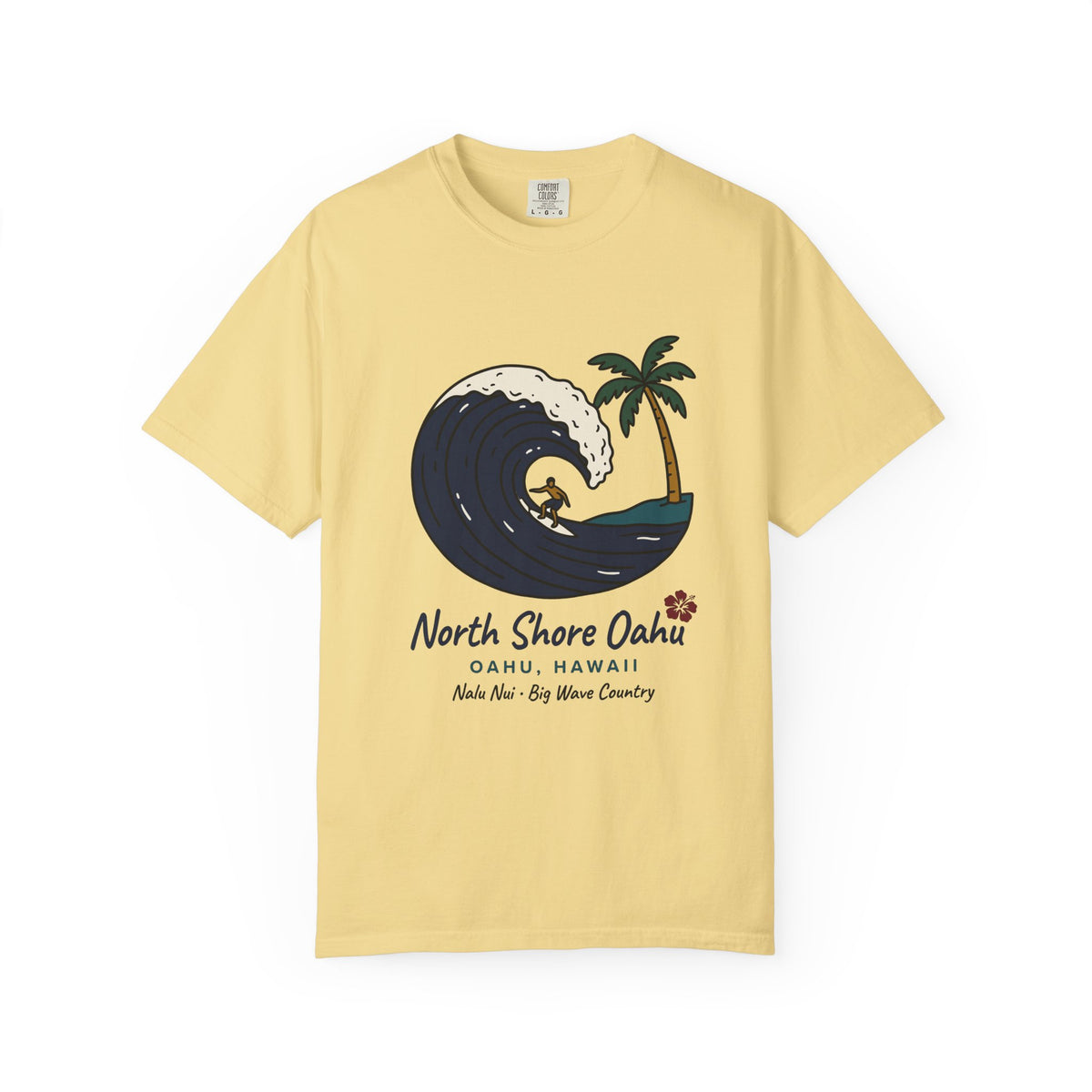 North Shore Oahu Hawaii Vintage Travel Graphic T-Shirt