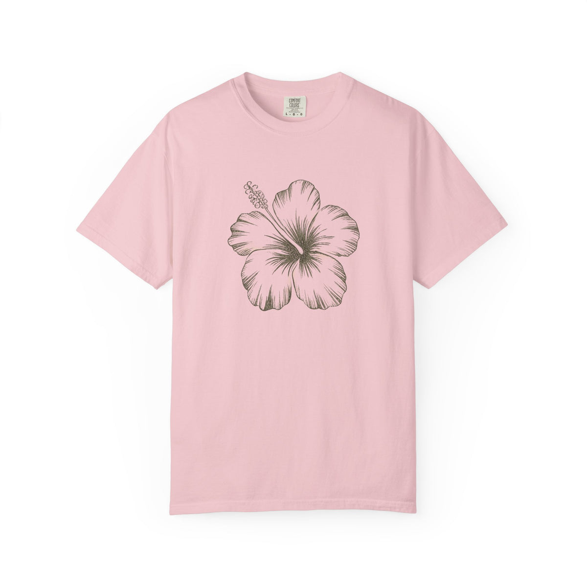 Vintage Hibiscus Flower Hawaiian Floral Graphic T-Shirt