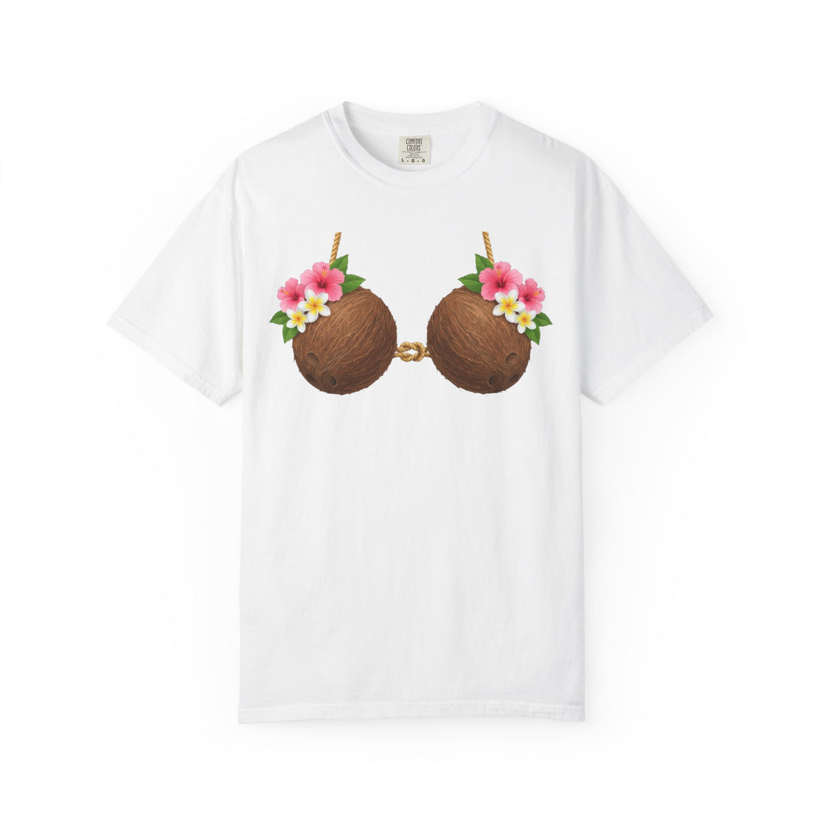 Coconut Cocktail Floral Graphic T-Shirt