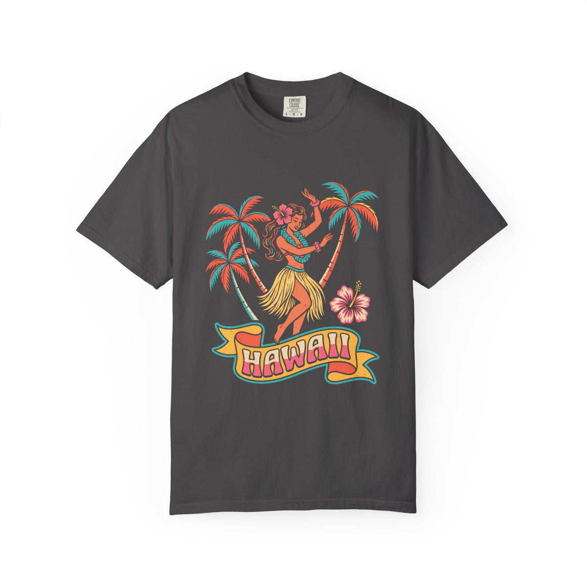 Retro Hula Dancer Hawaii Vintage Graphic T-Shirt