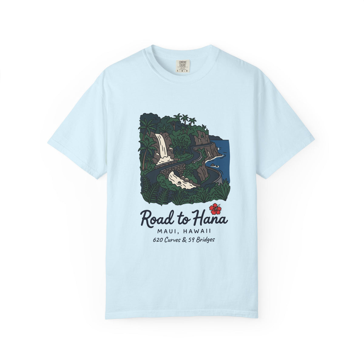 Road to Hana Maui Hawaii Vintage Travel Graphic T-Shirt