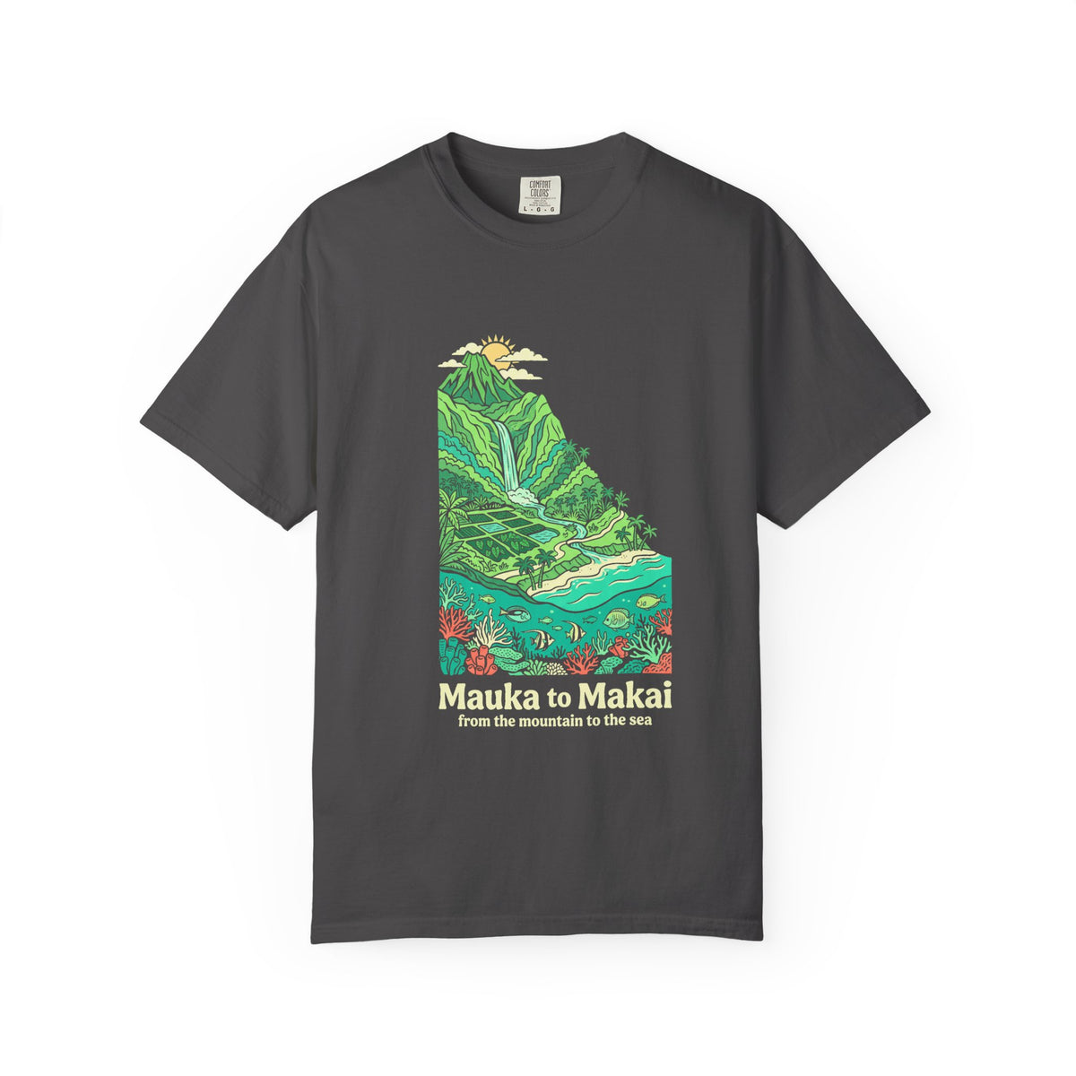 Mauka to Makai Hawaii Mountain to Sea Graphic T-Shirt