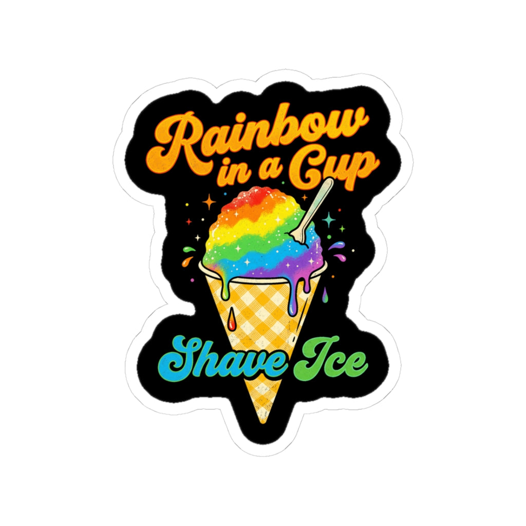 Rainbow Shave Ice Sticker