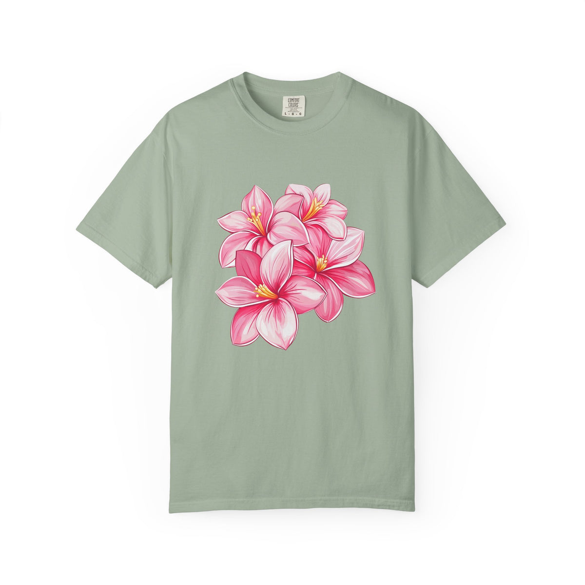 Pink Plumeria Floral T-Shirt