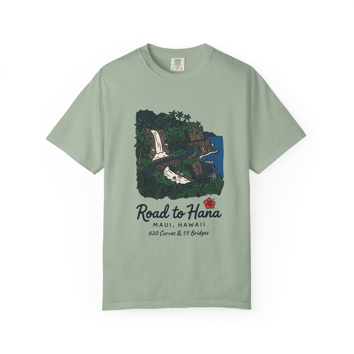 Road to Hana Maui Hawaii Vintage Travel Graphic T-Shirt