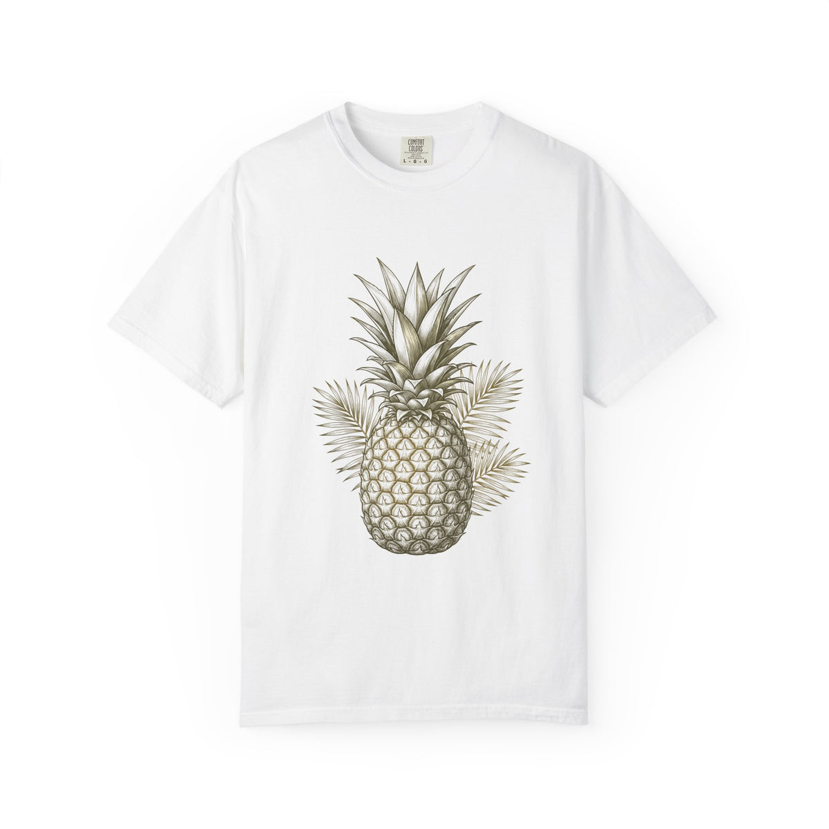 Vintage Pineapple Engraving Hawaii Tropical T-Shirt