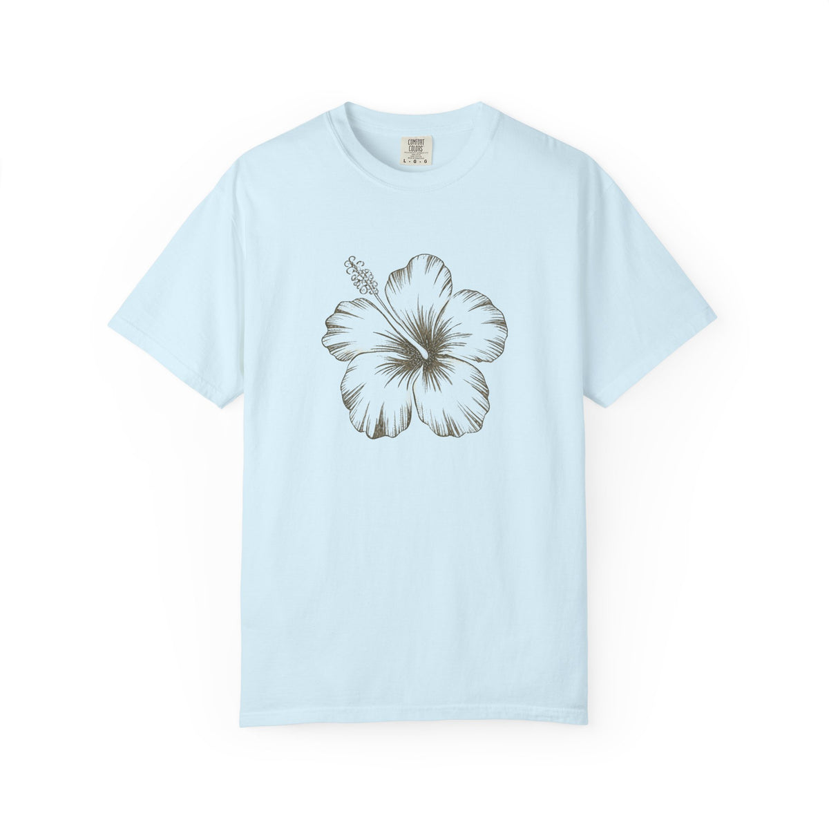 Vintage Hibiscus Flower Hawaiian Floral Graphic T-Shirt