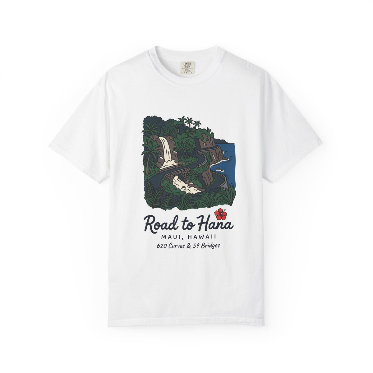 Road to Hana Maui Hawaii Vintage Travel Graphic T-Shirt