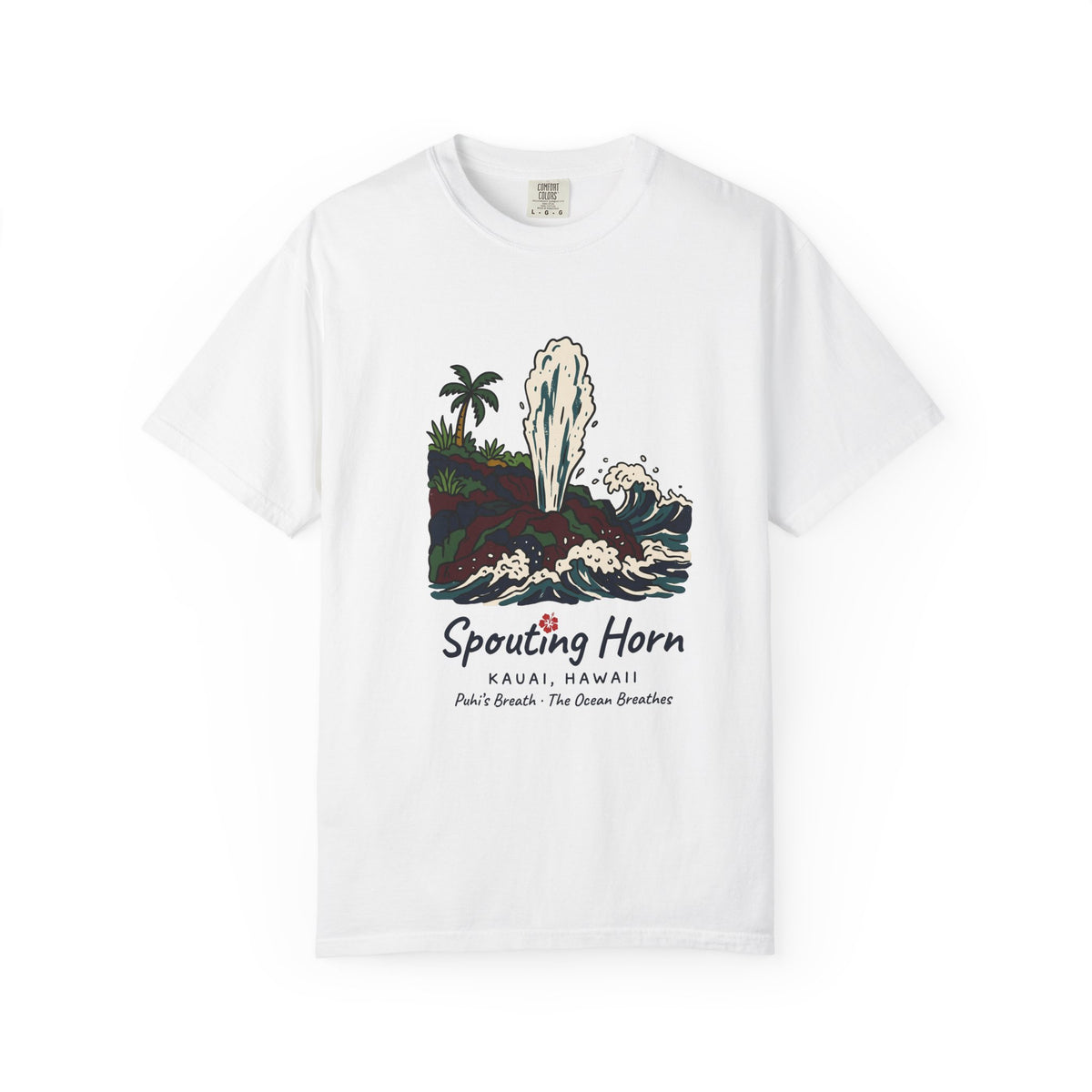 Spouting Horn Kauai Hawaii Vintage Travel Graphic T-Shirt