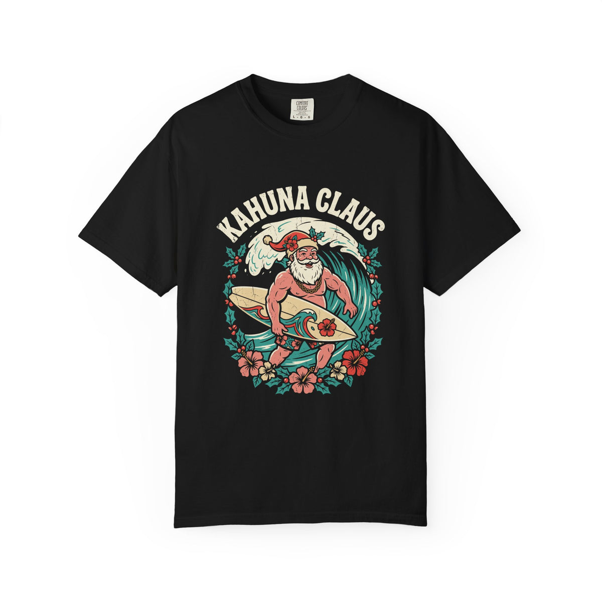 Kahuna Claus Hawaiian Christmas T-Shirt