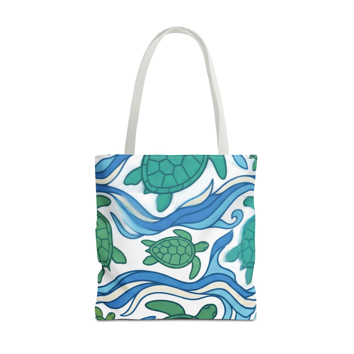 Honu Sea Turtle Waves Hawaiian All-Over Tote Bag