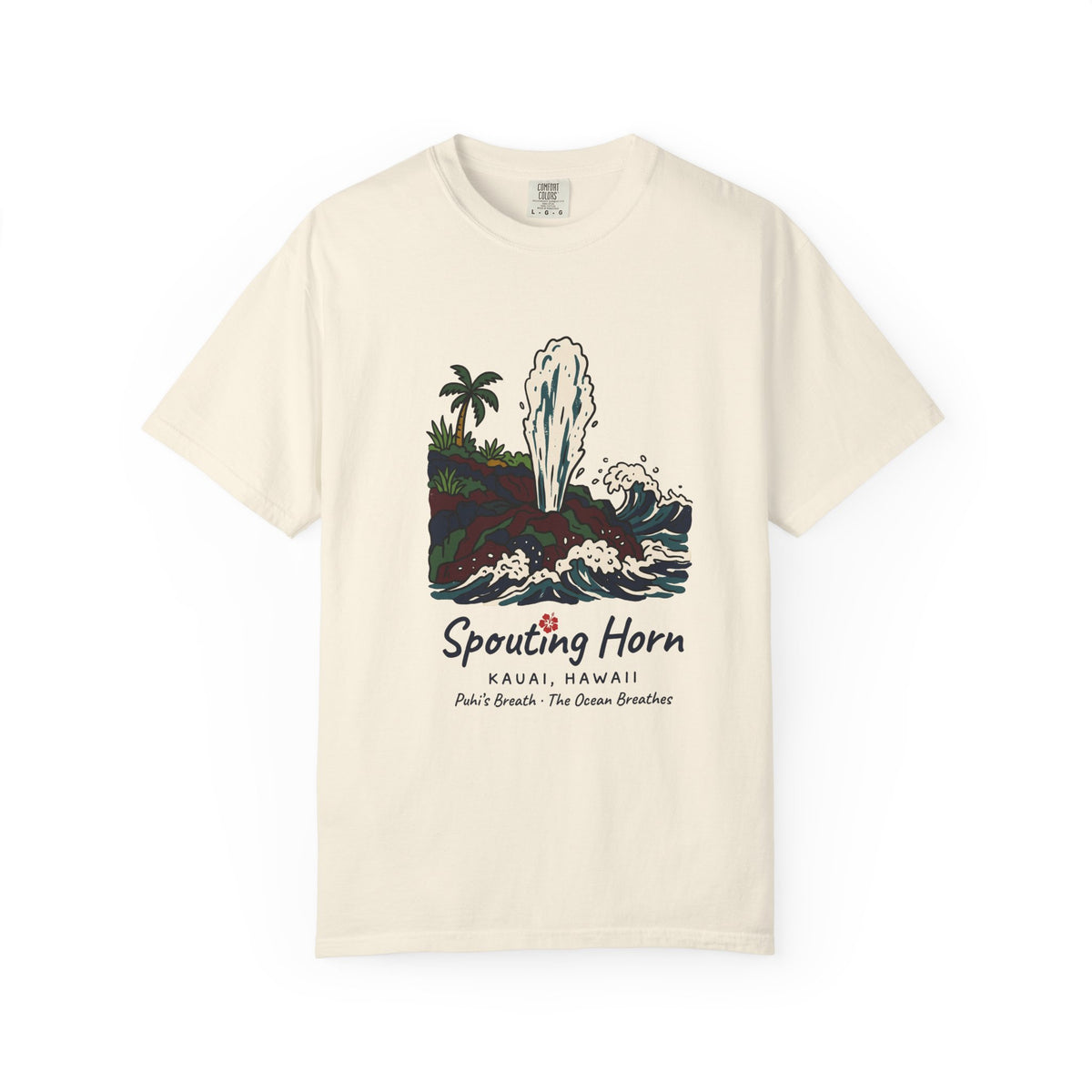 Spouting Horn Kauai Hawaii Vintage Travel Graphic T-Shirt