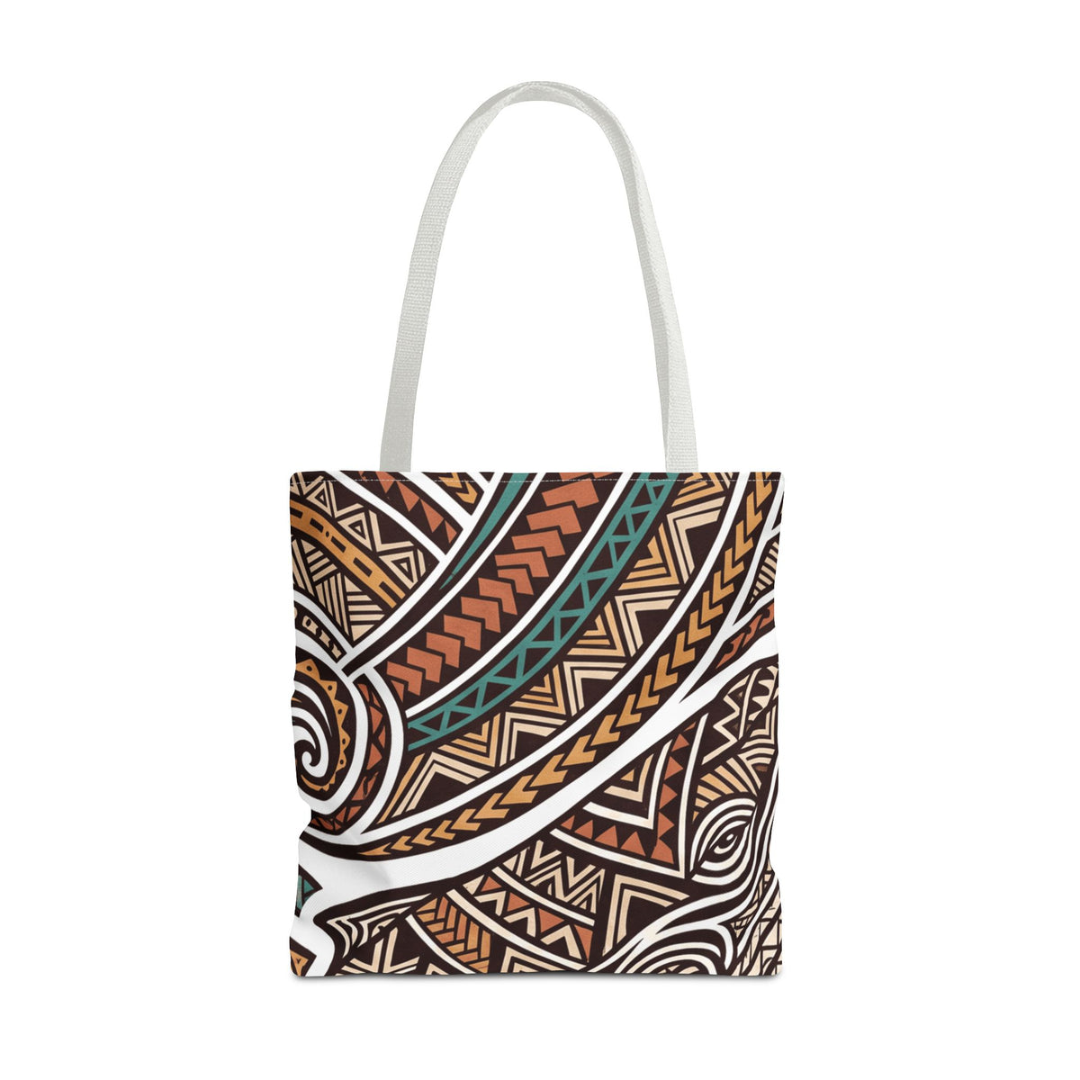 Whale Tapa Hawaiian All-Over Tote Bag