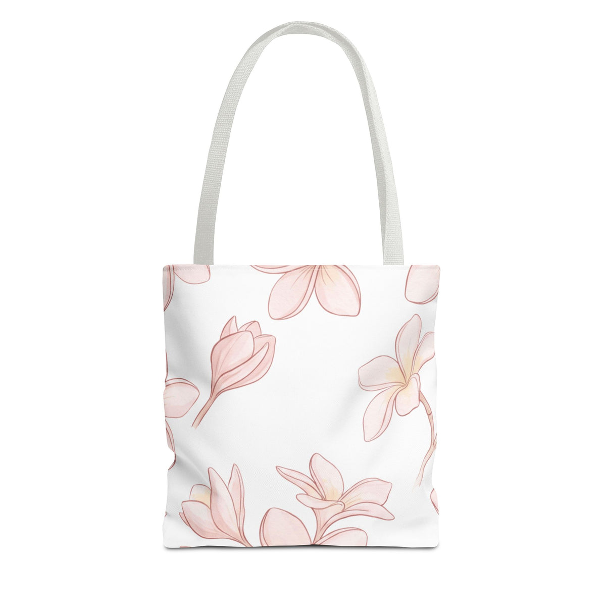 Falling Plumeria Hawaiian All-Over Tote Bag