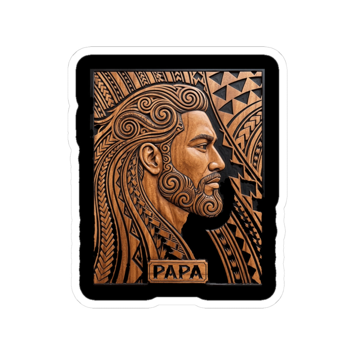 Polynesian Tribal Papa Hawaiian Matching Family Sticker
