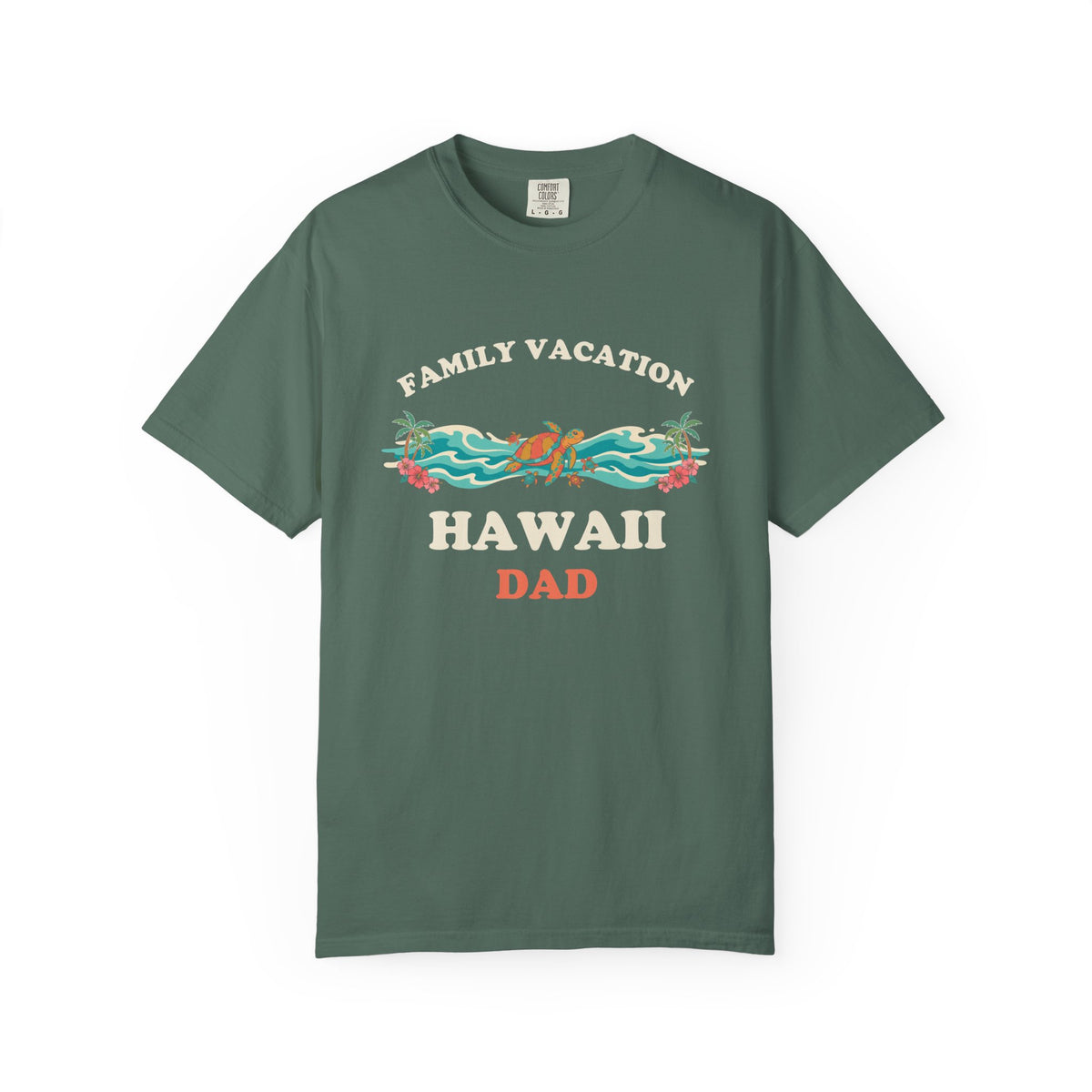 Hawaii Family Vacation Dad Matching Sea Turtle T-Shirt