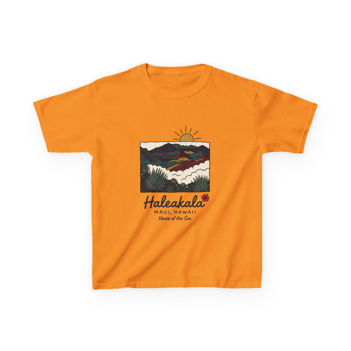 Haleakala Maui Hawaii Vintage Travel Graphic Kids T-Shirt